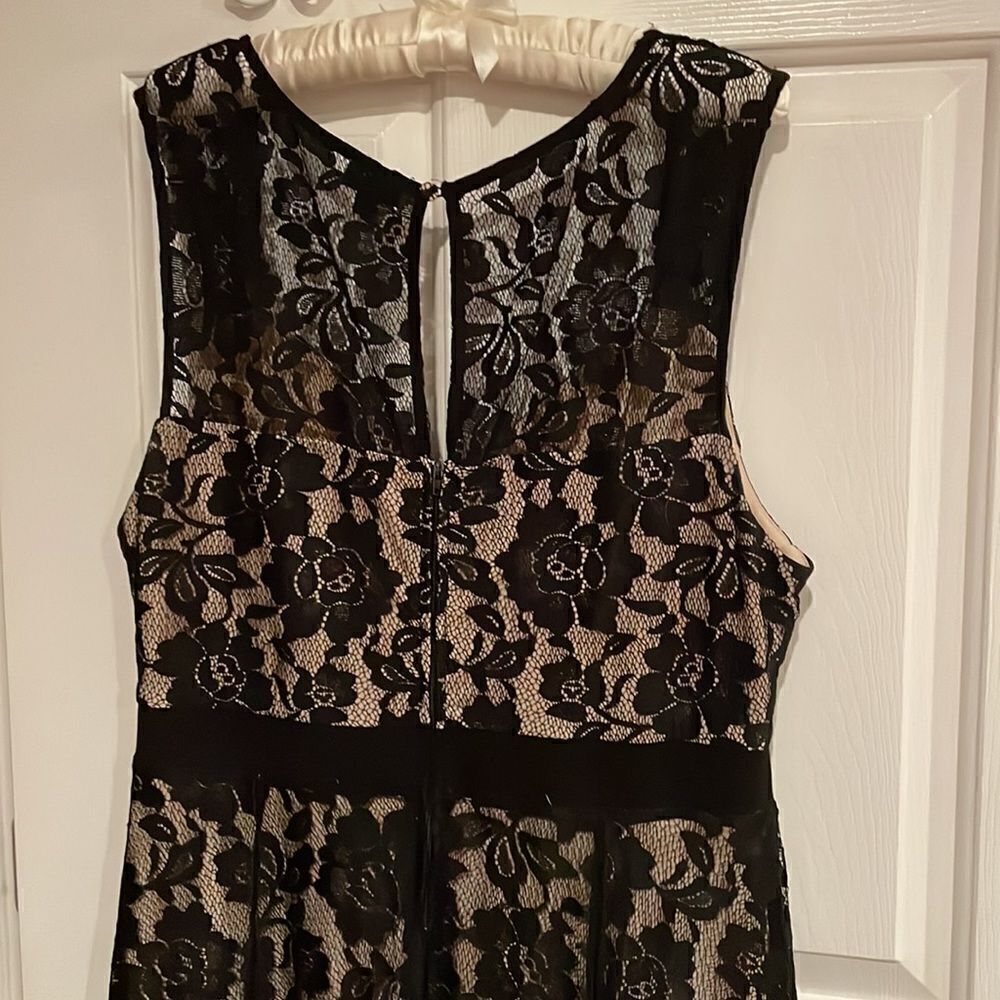 Torrid Black Lacey floral skater dress 🖤 - Picture 7 of 9